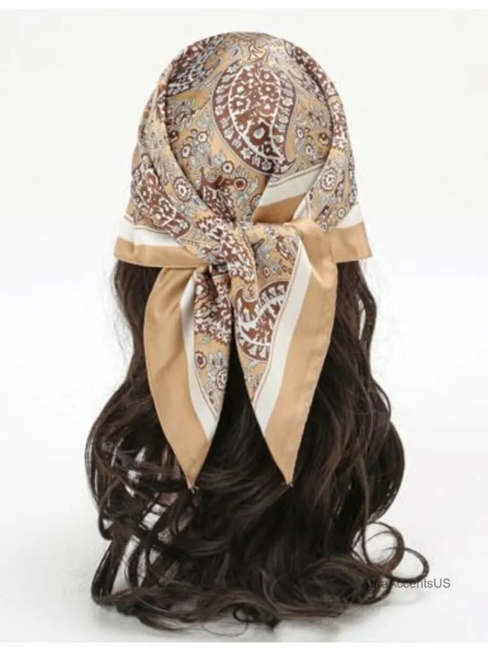 Square Satin Silk Feeling Hair Scarf Headscarf Necktie Bandana Pocket Square